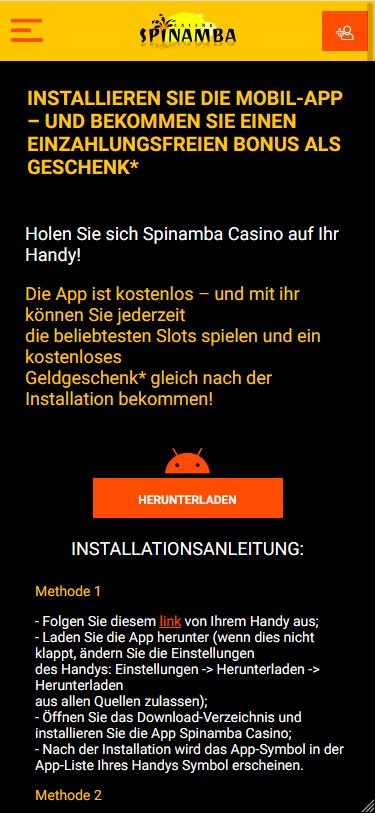 Casino spinamba mobilní